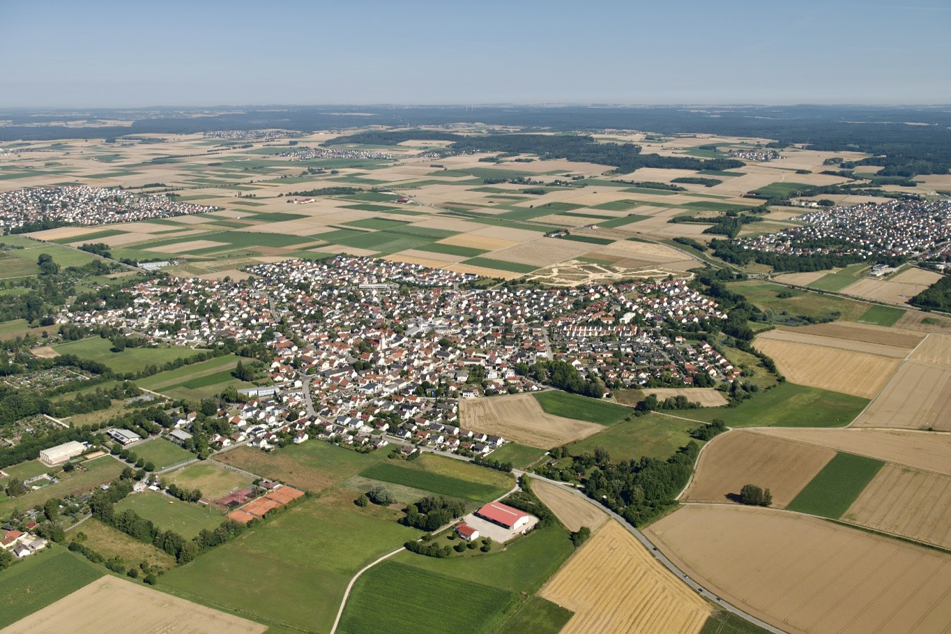 Luftbild des Stadtbezirks 07 - Etting der Stadt Ingolstadt // Foto: Stadt Ingolstadt/Schalles